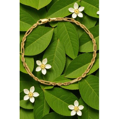 Bransoleta złota ozdobna próby Au 585