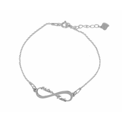 Bransoleta Ag 925 Infinity z imionami