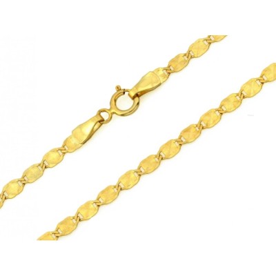 Łańcuszek złoty Au 585 błyszczące ogniwa LA_200