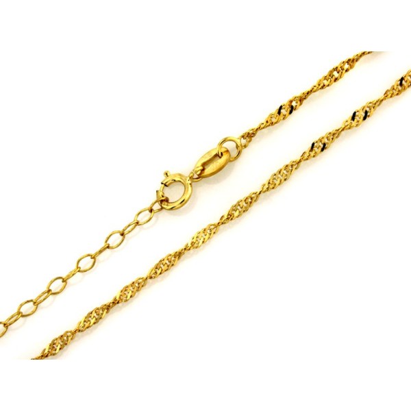 Złoty łańcuszek Au 585 Singapur