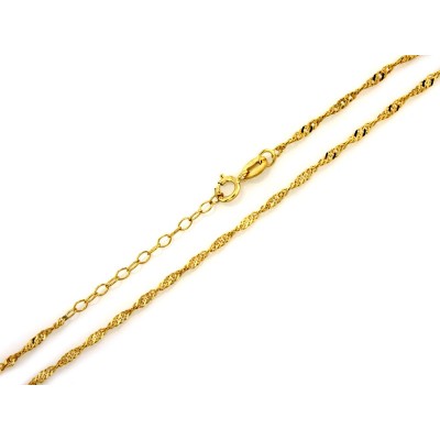 Złoty łańcuszek Au 585 Singapur