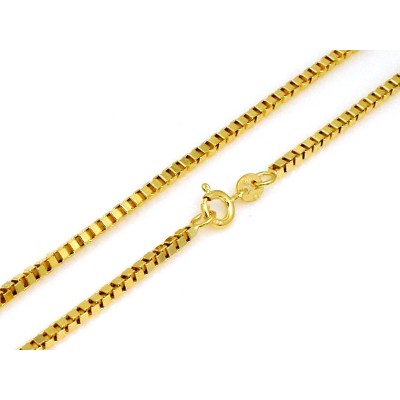 Łańcuszek złoty Au 585 Kostka LA454