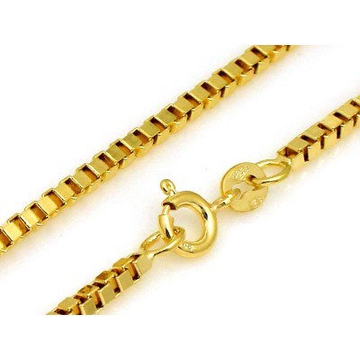 Łańcuszek złoty Au 585 Kostka LA454