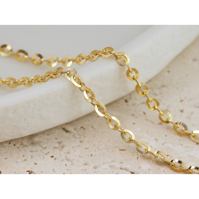 Łańcuszek złoty Au 585 Ankier LA546M/45