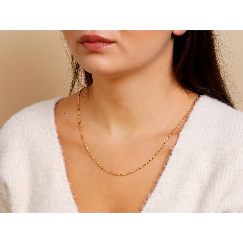 Łańcuszek złoty Au 585 Ankier LA546M/45