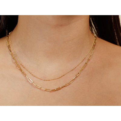 Łańcuszek złoty Au 585 Ozdobny LA724B/45