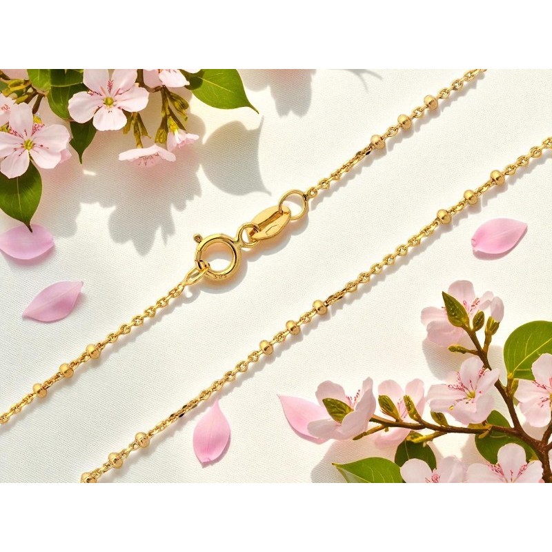 Łańcuszek złoty Au 585 Ozdobny LA724B/45