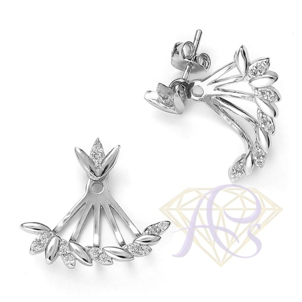 Kolczyki srebrne Rihanki z cyrkoniami K0533