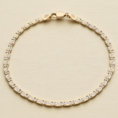 Bransoleta złota ozdobna próby Au 585