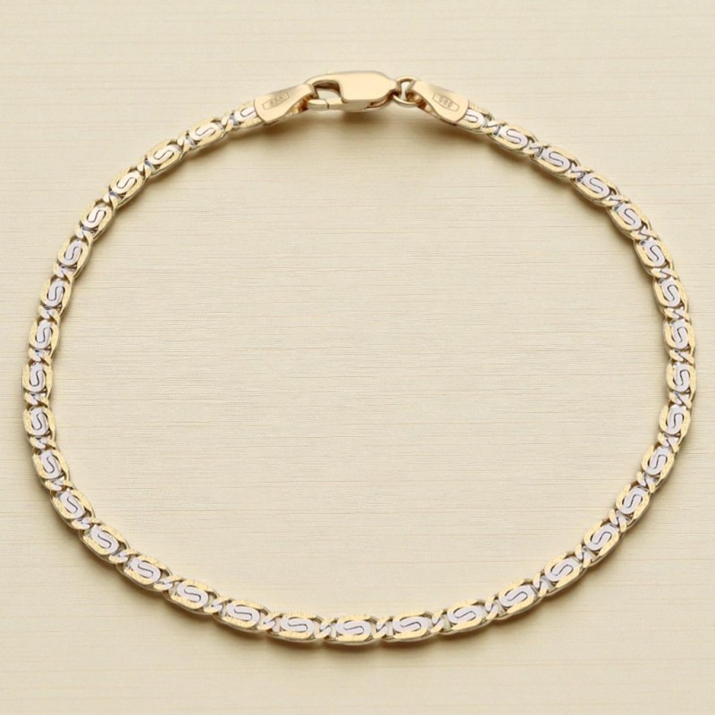 Bransoleta złota ozdobna próby Au 585