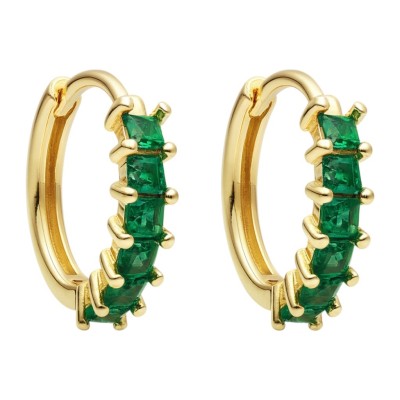 Kolczyki srebrne Ag 925 pozłacane IM0570925EG_G