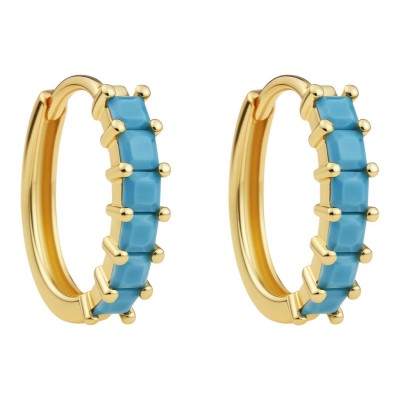 Kolczyki srebrne Ag 925 pozłacane IM0570925EG_LB