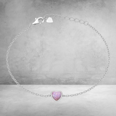 Bransoleta srebrna Ag 925 opal IM1000925BR_P