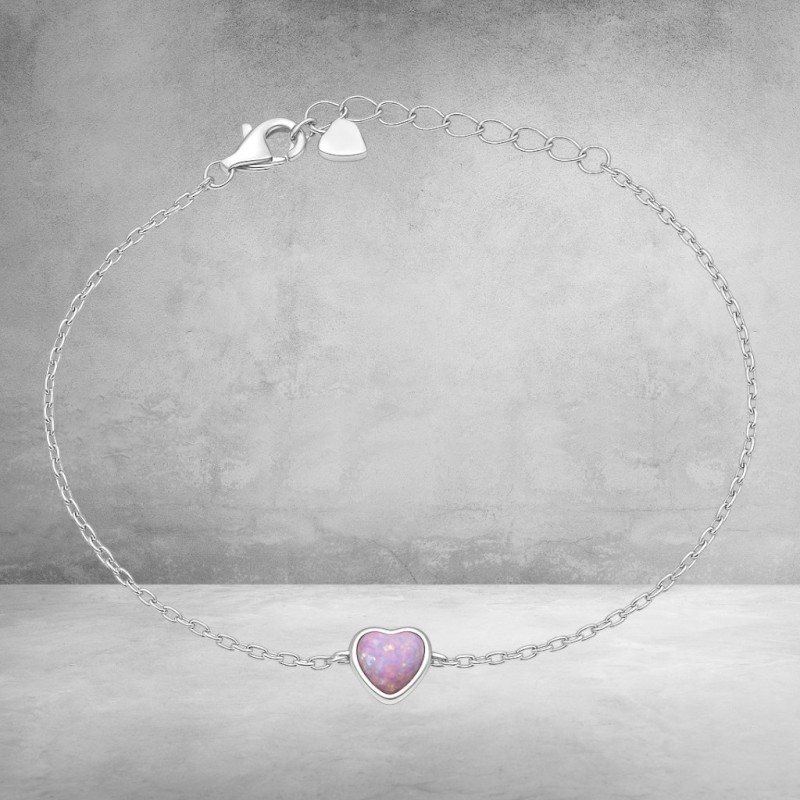 Bransoleta srebrna Ag 925 opal IM1000925BR_P