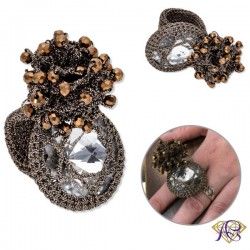 Pierścień z koralików - biżuteria sztuczna BSK 115