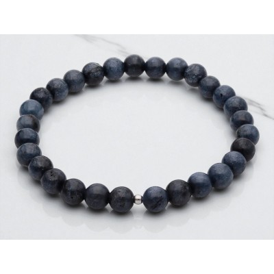 Bransoleta el Ag 925 Jadeit niebieski PW0120925BR