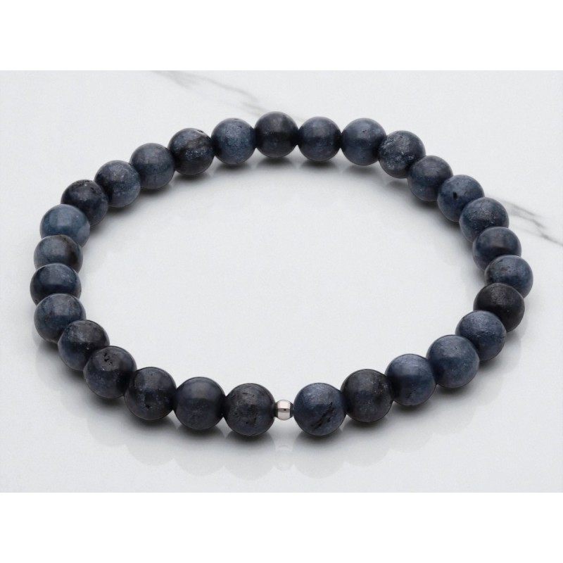 Bransoleta el Ag 925 Jadeit niebieski PW0120925BR