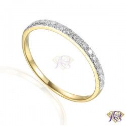 Złoty pierścionek z diamentami R50337 Y