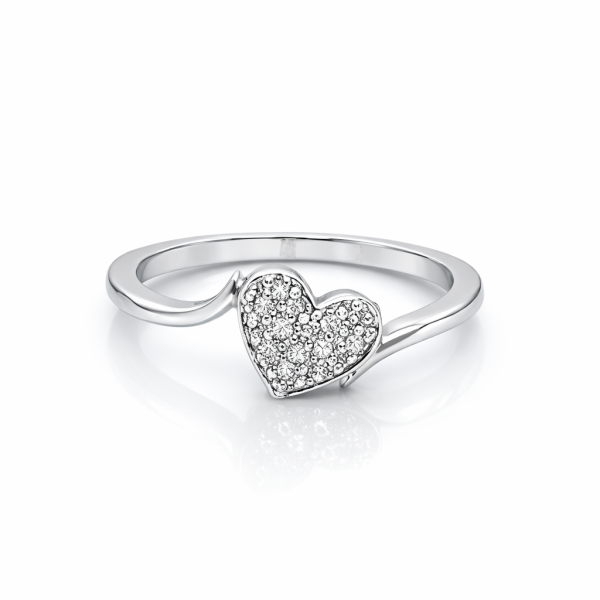 Pierścionek Au585 z diamentami KMR373 0.06ct r.9 