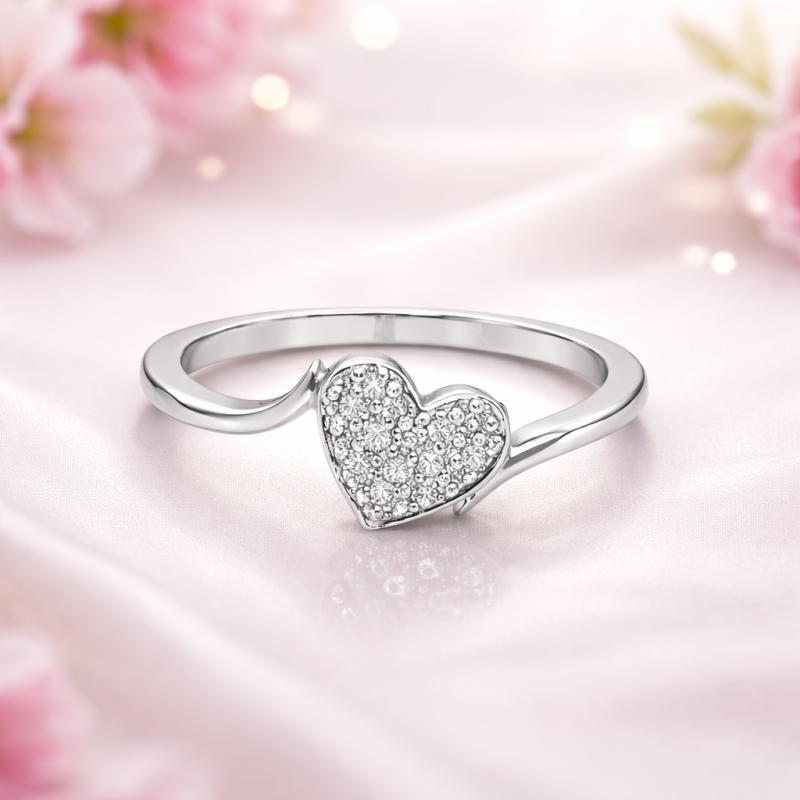 Pierścionek Au585 z diamentami KMR373 0.06ct r.9 