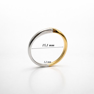 Pierścionek Au 585 z diamentem JR1912 r.8 