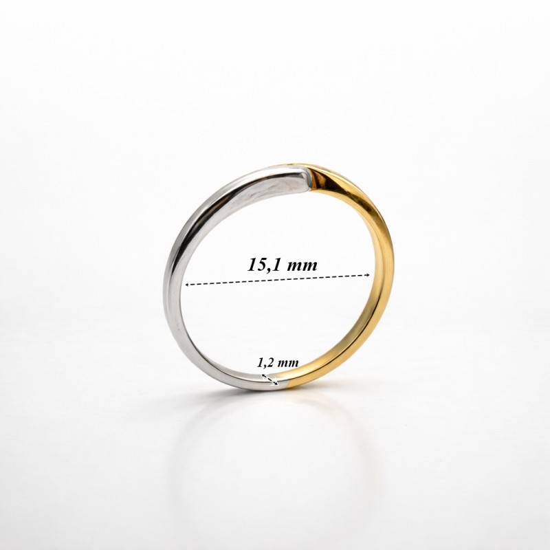 Pierścionek Au 585 z diamentem JR1912 r.8 