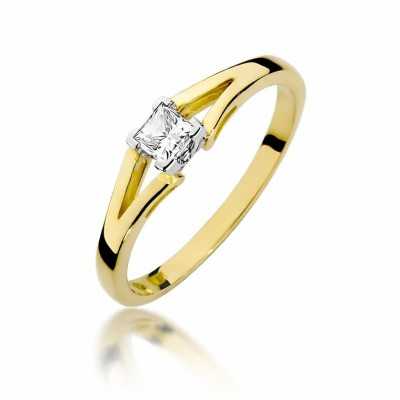 Pierścionek złoty Au 585 z diamentem W-350 r.13