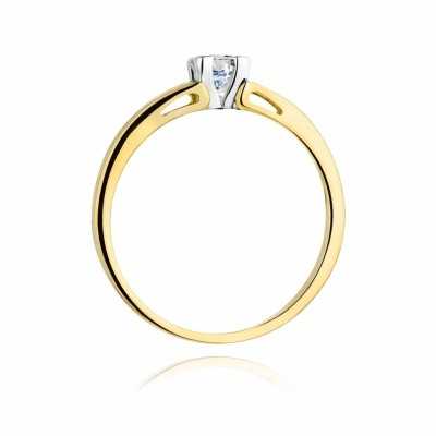 Pierścionek złoty Au 585 z diamentem W-350 r.13