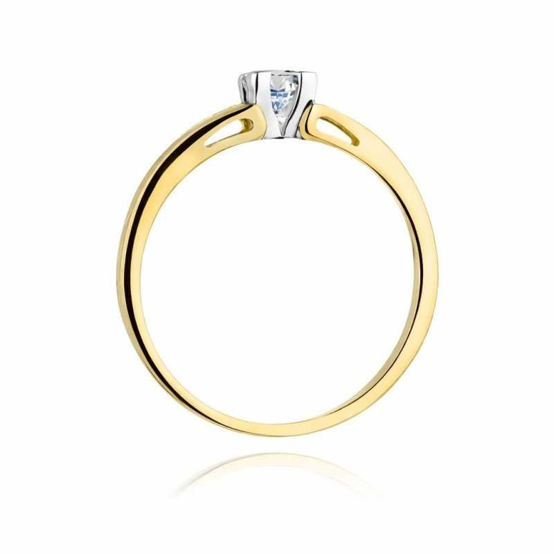 Pierścionek złoty Au 585 z diamentem W-350 r.13
