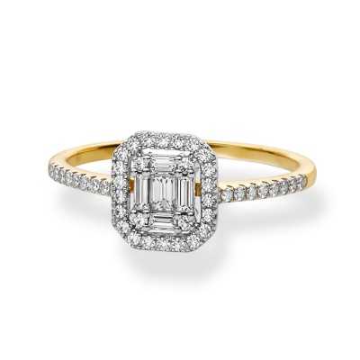 Pierścionek Au 585 z diamentamii R81612Y r.14