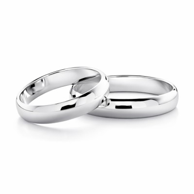 Obrączka srebrna Ag 925 OBR003/4mm