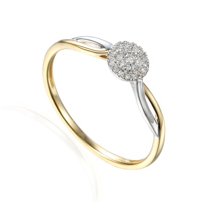 Pierścionek Au585 z diamentem R58898YW