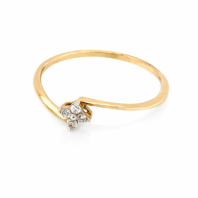 Pierścionek Au 585 z brylantem 0.06ct