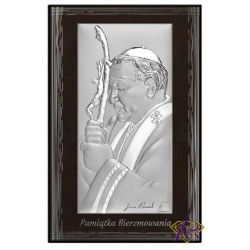 Obrazek srebrny Święty Jan Paweł II 6791W