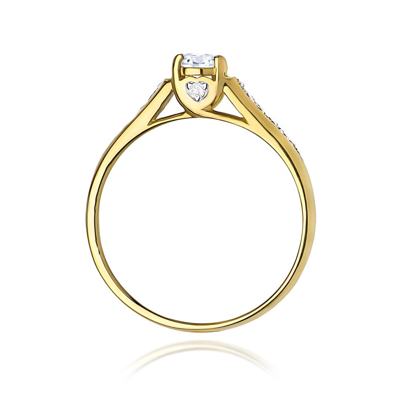 Pierścionek Au 585 z diamentami W0016 0,33ct