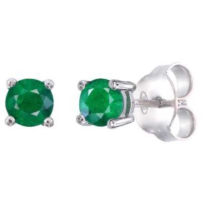 Kolczyki Ag 925 Zielony Szmaragd NA1809-E-EM-WP