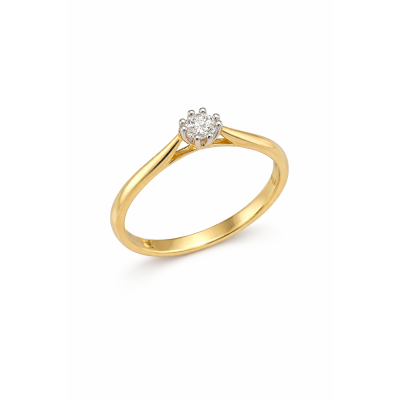 Pierścionek Au585 z diamentem JAR37931Y/0.15CT 