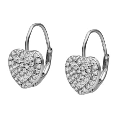 Kolczyki srebrne Ag 925 serduszka IM0800125ER