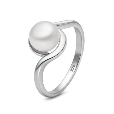 Pierścionek srebrny Ag 925 z perłą IM0020925RR