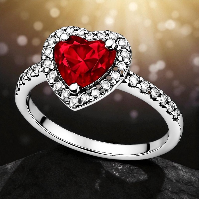 Pierścionek srebrny Ag 925 Serce IM1050525RR_R