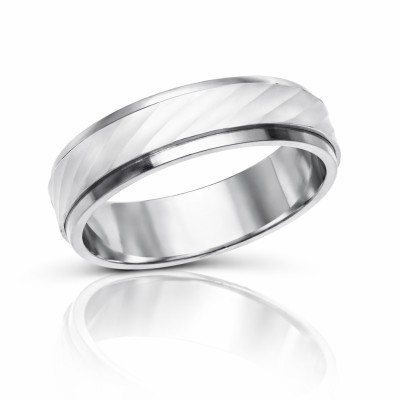 Obrączka srebrna rodowana Ag 925 IM0020123OBR