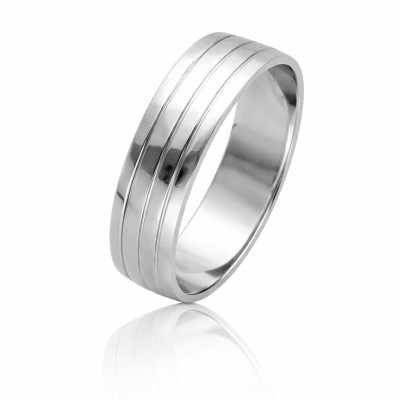 Obrączka srebrna rodowana Ag 925 IM0021122OBR