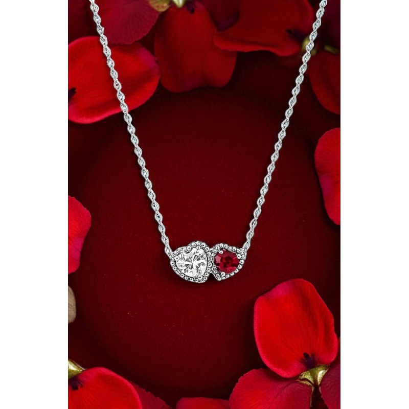 Naszyjnik srebrny Ag 925 Serce IM1040525NR_R