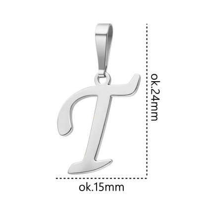 Literka srebrna T wisior Ag 925 SLT29R