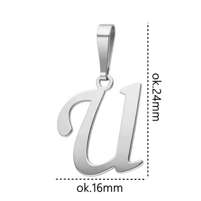 Literka srebrna U wisior Ag 925 SLT30R