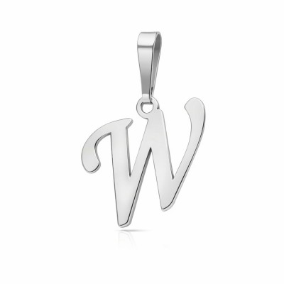 Literka srebrna W wisior Ag 925 SLT14R