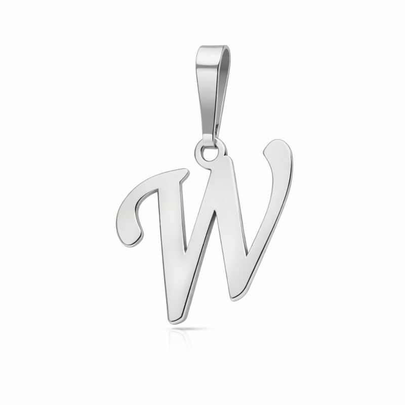 Literka srebrna W wisior Ag 925 SLT14R