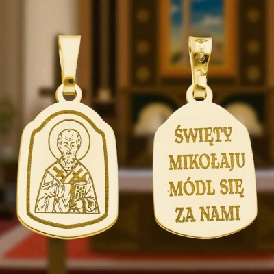 Medalik srebrny Ag 925 Święty Mikołaj MDC002G