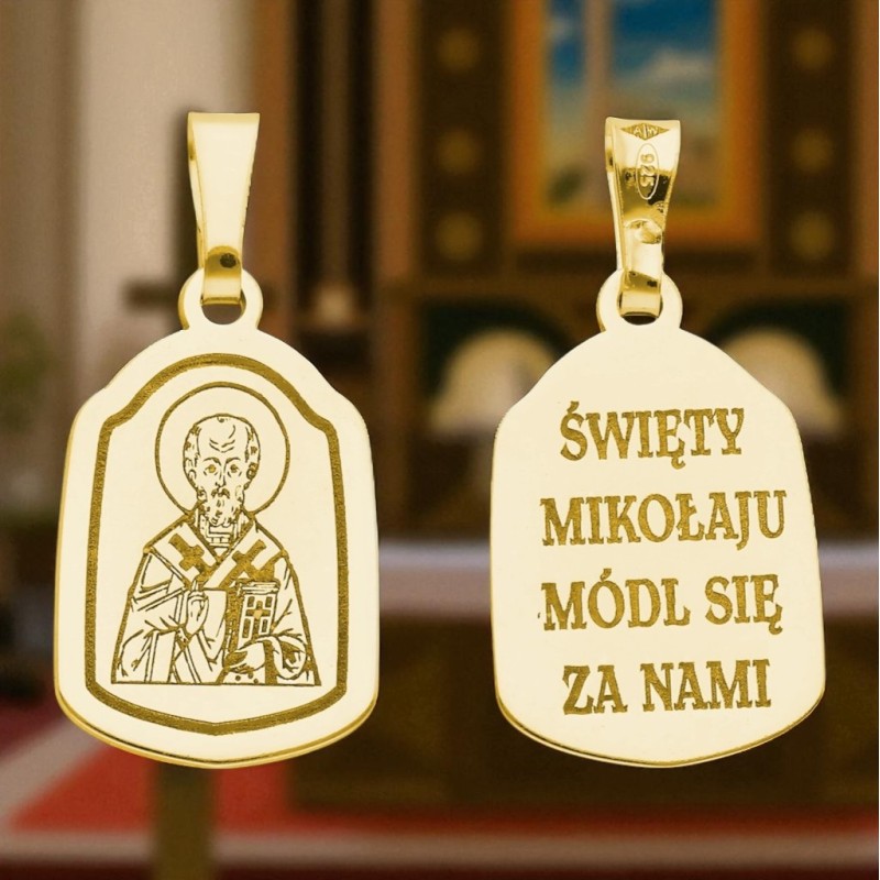 Medalik srebrny Ag 925 Święty Mikołaj MDC002G