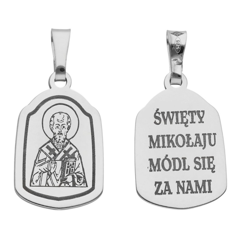Medalik srebrny Ag 925 Święty Mikołaj MDC002RM